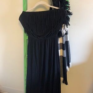 Strapless maxi dress
